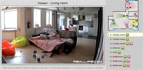 The largest complex of real life cams on the website comes out of Europe. Evening prime time is from 3pm EST to 9pm EST. Morning prime time is 1am EST to 4am EST. With 35 active cams at any time, there are 20 rooms (sleeping areas), 5 showers, 4 living areas, 4 hallways, a gym,a dining room and an outside loggia.